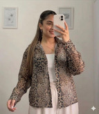 شومیز شیشه ای پلنگی زنانه