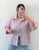 شومیز شیشه ای باکسی زنانه