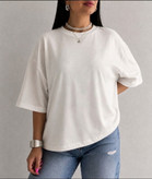 تیشرت باکسی ساده زنانه