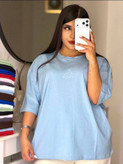 تیشرت باکسی سامر طرح خرگوش زنانه و دخترانه