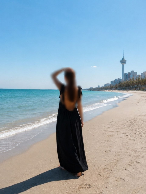 پیراهن ساحلی زنانه