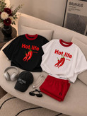 ست تیشرت باکسی و شلوار جاگر Hot life