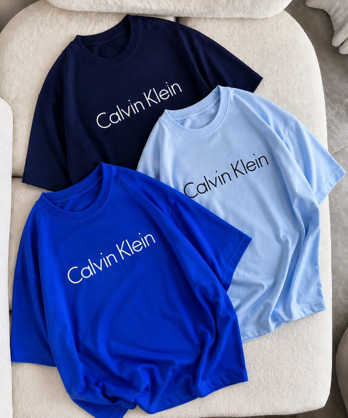 تیشرت باکسی چاپی سامر طرح Calvin Klein (CK)کد ۸۰۳۰۶