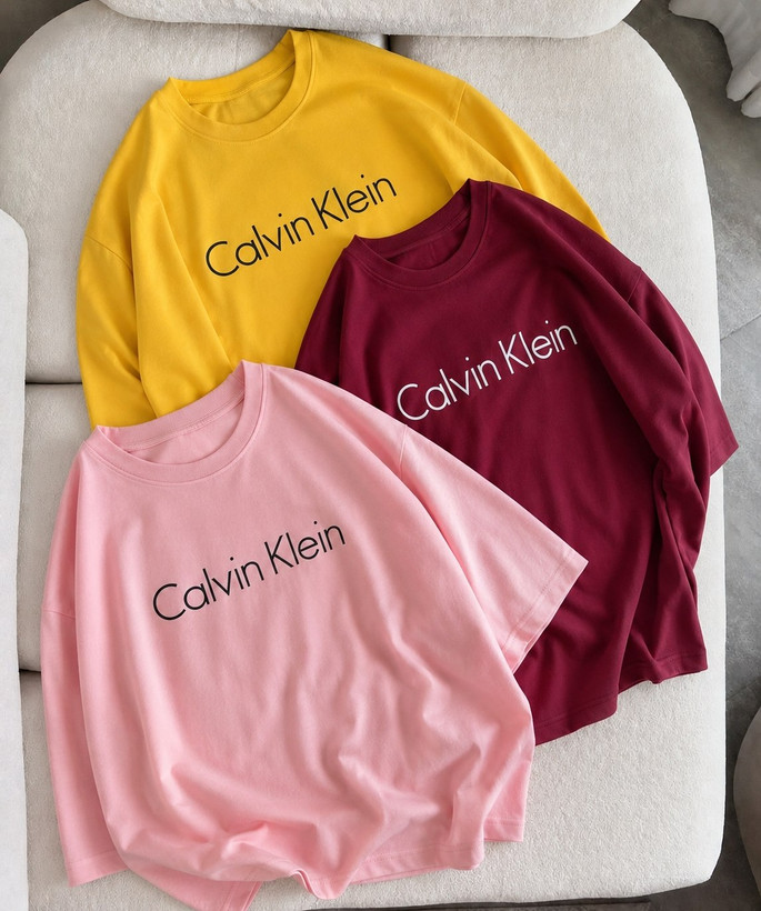 تیشرت باکسی چاپی سامر طرح Calvin Klein (CK)کد ۸۰۳۰۶