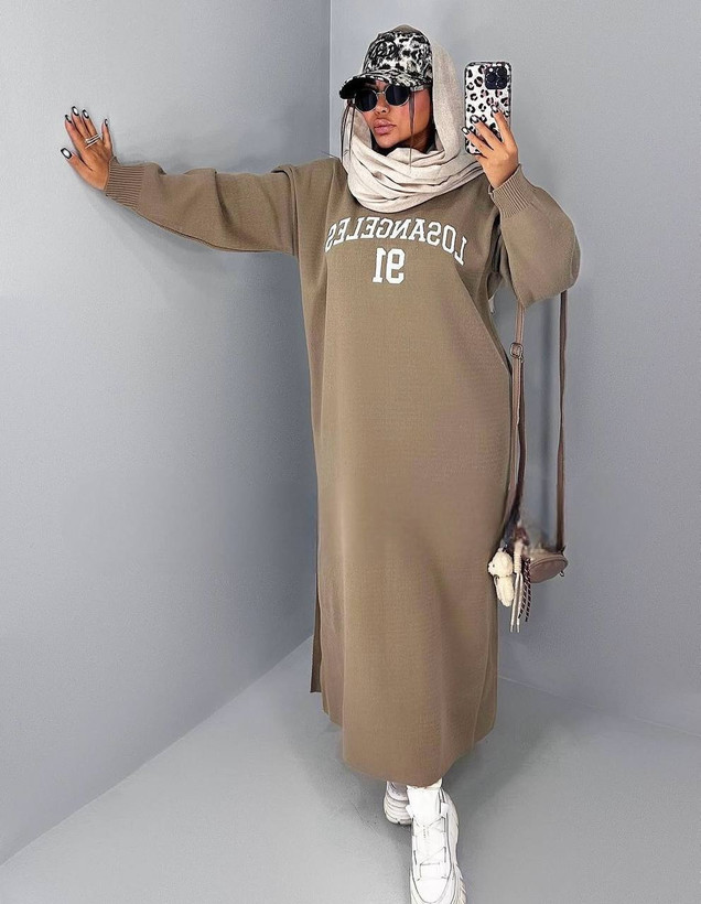 پیراهن LOSANGELES پاییزه و زمستانه زنانه و دخترانه
