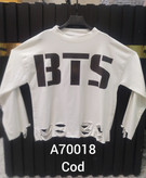 تیشرت bts لانگ اسلیپ زنانه و دخترانه کدA70018
