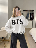 تیشرت bts لانگ اسلیپ زنانه و دخترانه کدA70018