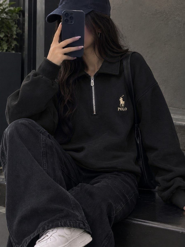 🖤🤍 دورس نیم زیپ POLO 👀✨